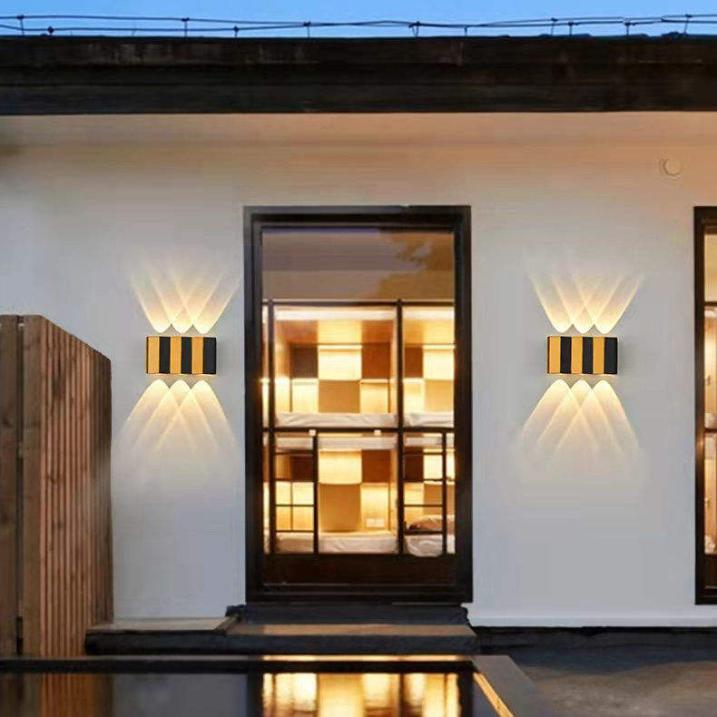 NUEVO Exterior a prueba de agua Moderno Montado en la pared Lámpara LED Luz de pared LED Soporte de aplique para exteriores Luces de pared para el hogar Luz de escalera Apliques para exteriores