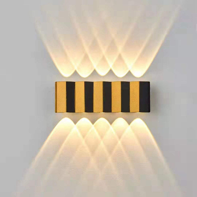NUEVO Exterior a prueba de agua Moderno Montado en la pared Lámpara LED Luz de pared LED Soporte de aplique para exteriores Luces de pared para el hogar Luz de escalera Apliques para exteriores