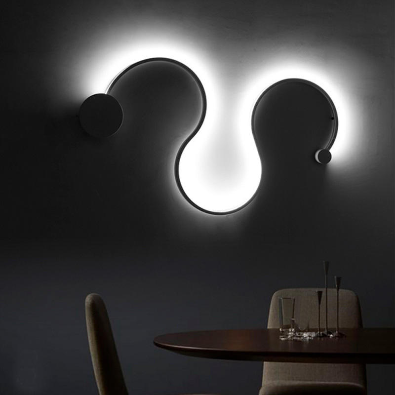 Einfache Moderne Kreative Wohnzimmerlampe Hintergrundwanddekoration Lámpara de diseño Speziell Geformte Nachttischlampen