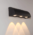 Precio de fábrica de la luz de la pared del jardín de las lámparas del patio de la lámpara de pared de IP65 LED de la prenda impermeable al aire libre simple moderna de 3W