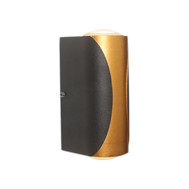 Lámpara de pared LED impermeable IP65, lámpara de pared de aluminio para jardín, luz blanca negra dorada, luz de pared para interiores y exteriores