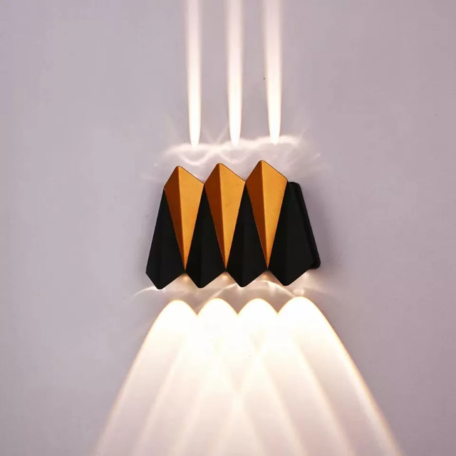 Luz de pared de porche moderna, candelabro de aluminio para interiores, iluminación Interior, lámpara de pared de arriba y abajo, luz de pared Led de jardín impermeable para exteriores