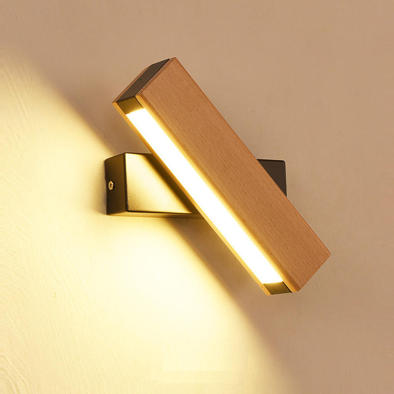 Lámpara de pared interior marrón Lámpara de pared giratoria Lámpara LED de interior Lámpara de pared giratoria de 330 grados Luces led de interior Luces led de interior