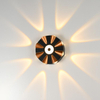 Cubo IP65 Iluminación LED para exteriores montada en superficie ajustable, Lámpara de pared LED impermeable para exteriores Lámpara de pared negra y dorada