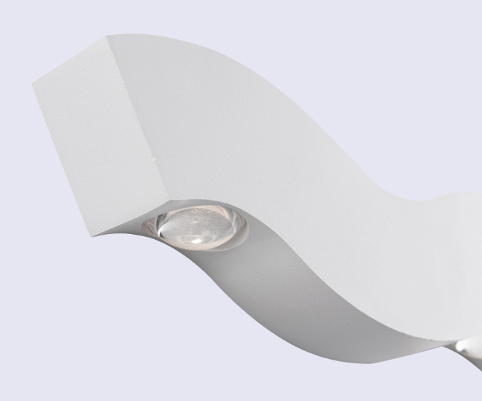 Lámpara de pared impermeable nórdica IP65 de 4W, lámpara de pared de fondo de sala de estar led simple, iluminación de pasillo de hotel, luz de arriba y abajo