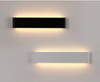 Lámpara de pared larga de 16W, 24W, 2,4G con controlador, lámpara Led de arriba y abajo, luz de pared interior, luz de pared LED, luz de pared de temperatura de tres colores