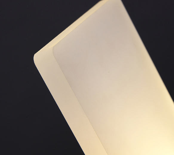 Lámpara de pared de acrílico de 6W Lámpara de luz de pared interior Lámpara de acrílico Led Rgb con BOM / Servicio integral Lámpara de pared LED Marca láser personalizada Productos de lámpara de acrílico personalizados