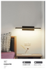 Lámparas de pared LED modernas de 6 W 330 cabecera giratoria 12 W AC96V-260V aplique de pared lámpara negra iluminación de decoración interior de pasillo