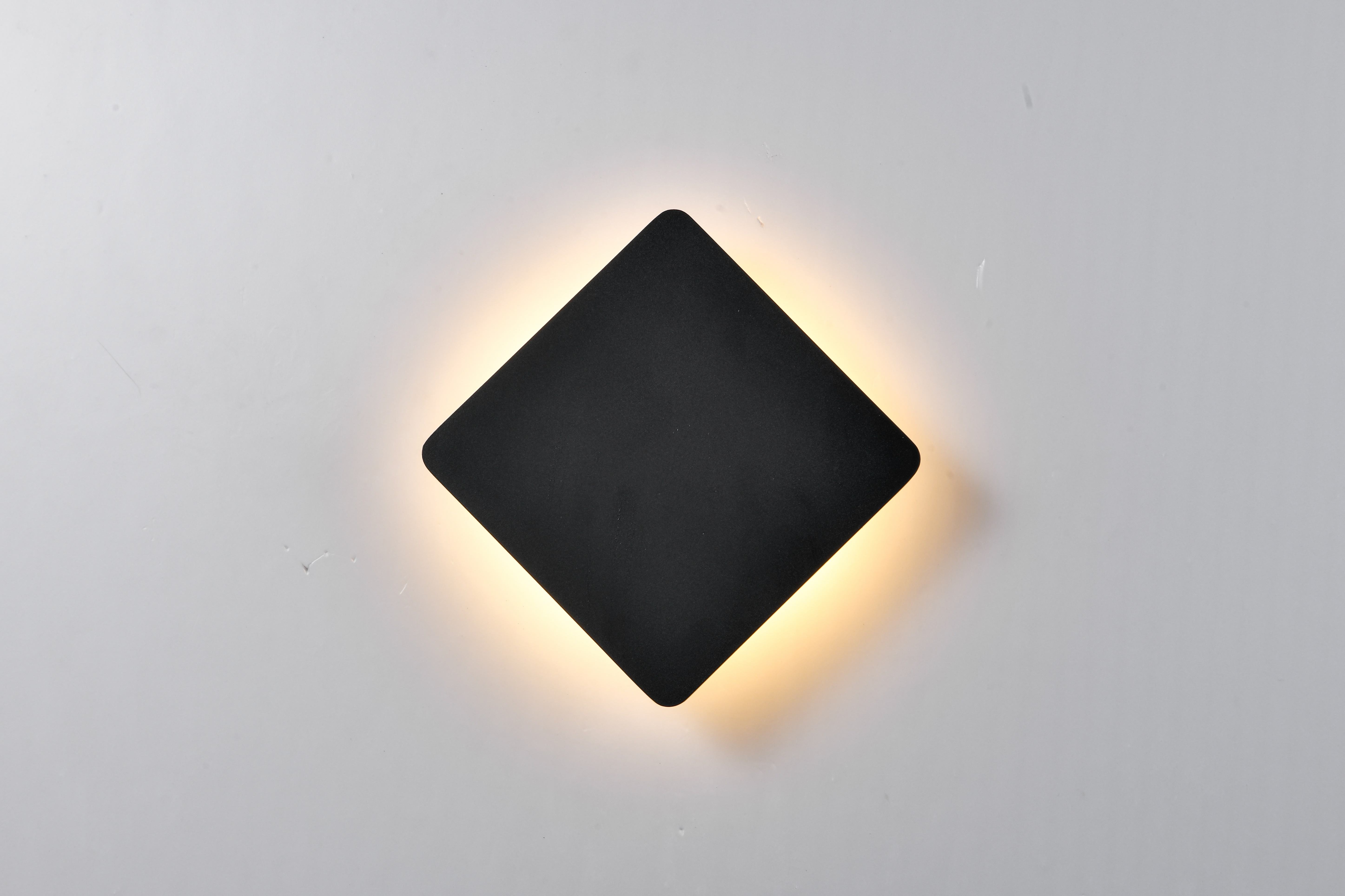 8W 12W 15W Luz Led moderna Luces de luna LED Forma redonda o cuadrada Luz nocturna interior de alta calidad Lámparas de noche Aplique de pared interior