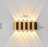 4W 6W 8W 10W LED Lámpara de pared Rectángulo Oro Negro Luz Arriba y abajo Cuerpo luminoso Lámpara Estilo de iluminación Luz de pared moderna
