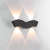 Lámpara de pared nórdica resistente al agua IP65 4W, lámpara de pared de fondo de sala de estar led simple, iluminación de pasillo de hotel, luz de arriba y abajo