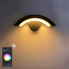 Lámpara de pared inteligente con Control de aplicaciones a prueba de agua, lámpara LED para balcón y patio, luces de pared impermeables inteligentes