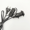 1,8 m E14 soporte de Base de lámpara de atenuación Cable de alimentación Cable de interruptor de atenuación de energía eléctrica para lámpara de sal del Himalaya enchufe de la UE 303 2 uds