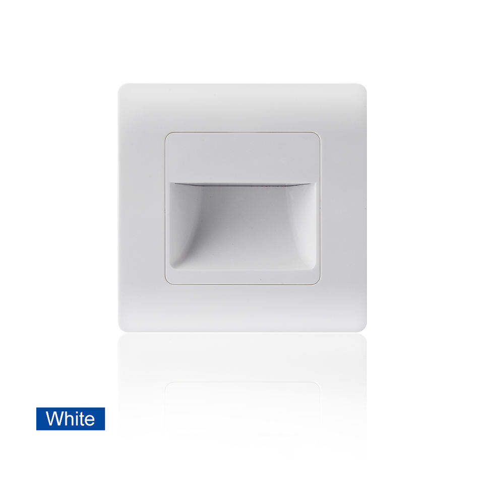 Lámpara de pared de paso de escalera al aire libre interior moderna 3W Luz de paso LED empotrada