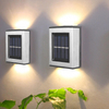 Lámpara solar 2LED IP65, lámpara impermeable para exteriores, lámpara de pared para patio para decoración de jardín y villa