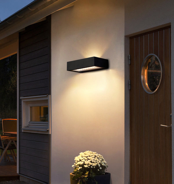 Luz Solar impermeable Led luz exterior lámpara de luz solar para jardín calle paisaje balcón decoración Solar lámpara de pared al aire libre