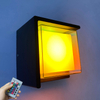 Pared led para exteriores IP65 Tuya graffiti aplicación inteligente control colorido atenuación impermeable lámpara de pared para exteriores luz moderna para exteriores