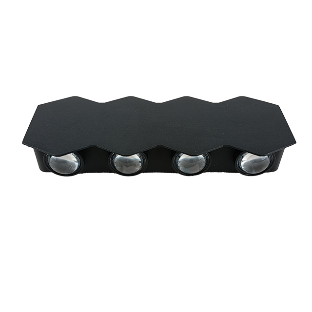 4W 6W 8W Nueva carcasa negra Carcasa blanca IP65 Impermeable Exterior LED Aplique de pared Luces hacia arriba y hacia abajo Luz montada en la pared