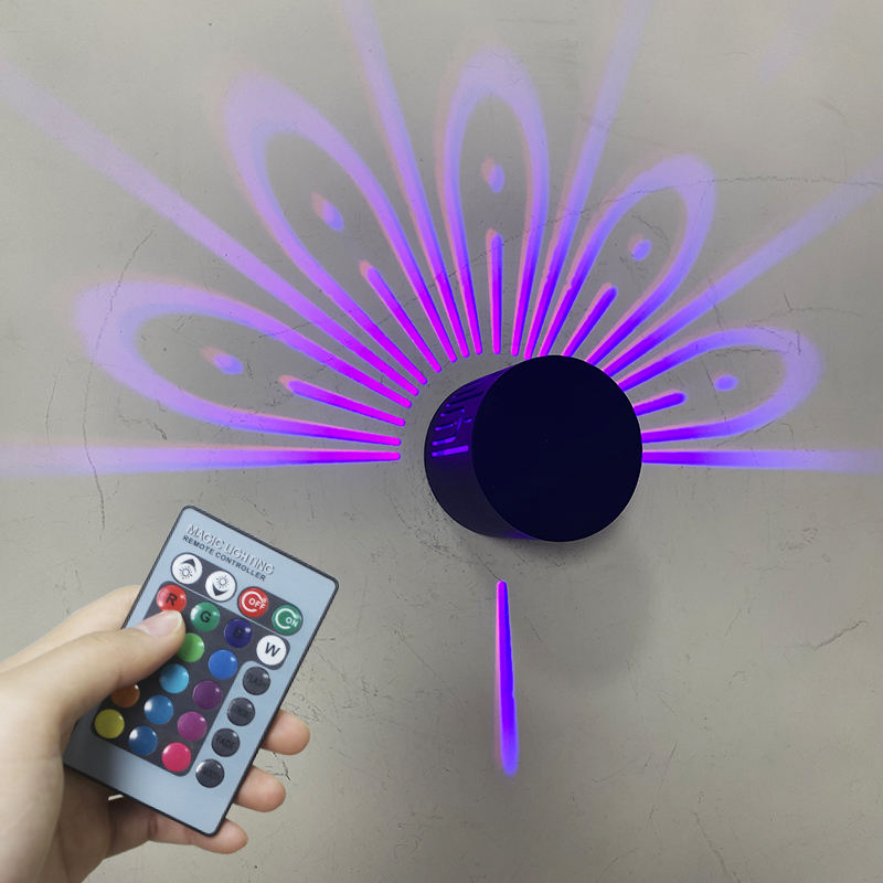 Lámparas de pared creativas de pavo real, luz de pared Led para dormitorio, lámpara de noche, decoración interior, candelabro de pared, accesorios de iluminación, Luminaria