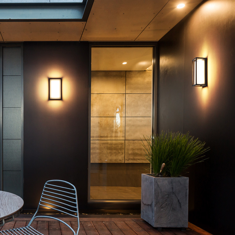 Luz de pared LED minimalista moderna acrílica impermeable IP65 9W lámpara de pared LED para interiores y exteriores para alumbrado público de jardín abstracto