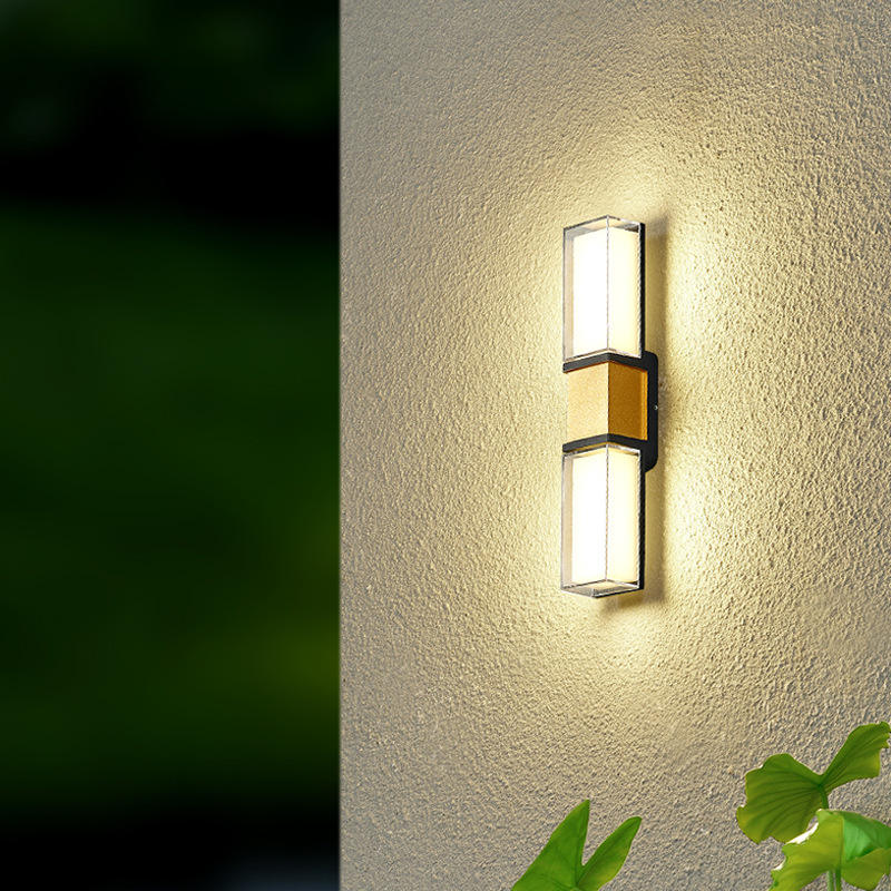 9W 10W Luz de pared exterior LED Impermeable IP65 Tira de aluminio Iluminación interior y exterior Decoración Jardín Porche Accesorios de iluminación 85-265v