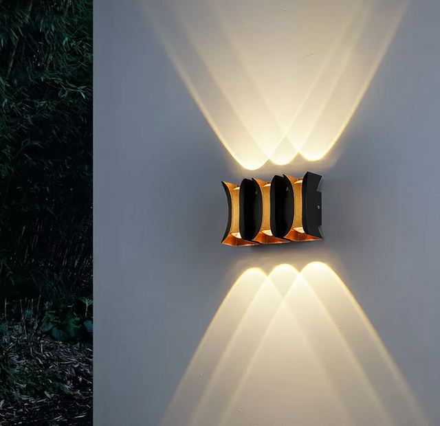 Nueva lámpara de pared LED impermeable para exteriores, balcón interior, porche de aluminio, candelabro de jardín, lámpara de pared para Villa, luminaria