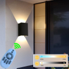 Luces de pared Led cuadradas Pasillo exterior Pasillo Lámpara regulable multicolor hacia arriba con sensor de movimiento para pared KTV Bar Dormitorio