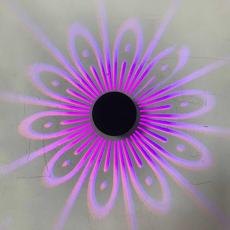 Nueva lámpara de pavo real, luz de pared Led, apliques RGB, lámpara de decoración, luz interior