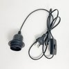 Cable de alimentación de extensión E27 E14 US AU UK EU con Cable de interruptor 303, Base de tornillo de 1,8 m, portalámparas, lámpara colgante LED, enchufe de bombilla