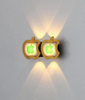 Nuevo estilo, lámpara de pared con personalidad de manzana dorada, lámpara Led Simple de fondo para sala de estar, lámpara de pared redonda, iluminación para pasillo de Hotel y pasillo