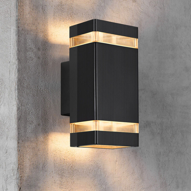 Luz LED de pared para exteriores, resistente al agua, estilo nórdico moderno, lámparas de pared para interiores, lámpara de jardín para sala de estar, porche, 9W, 18W, 110V, 220V, 230V