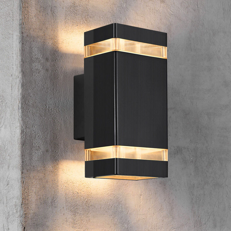 Luz LED de pared para exteriores, resistente al agua, estilo nórdico moderno, lámparas de pared para interiores, lámpara de jardín para sala de estar, porche, 9W, 18W, 110V, 220V, 230V