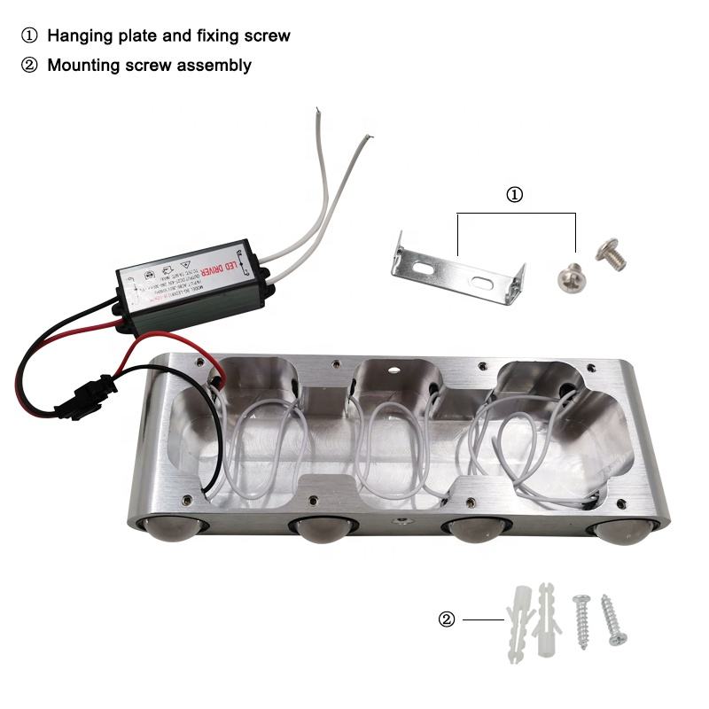 Lámparas de pared Led Lineal arriba y abajo Lámpara de cuerpo luminoso Artículo Estilo de iluminación Oficina moderna Rohs Material Epistar Flujo de entrada