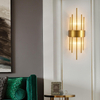 La luz de pared lineal LED de iluminación interior para el hogar moderna es aplicable a las luces de lujo de la lámpara de pared del dormitorio y la sala de estar para el hogar