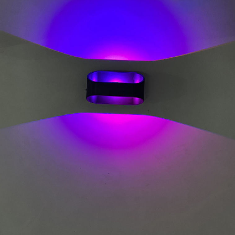 Nuevo blanco aluminio 5W RGB lámpara de pared arriba y abajo interior Wandlamp Diy Color con controlador lámpara de pared interior RGB lámpara de pared