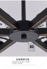 70W Lámpara colgante Comedor Araña Foyer Araña Negro Led Diseño nórdico Aluminio Lámpara luminosa moderna Iluminación Sala de embalaje