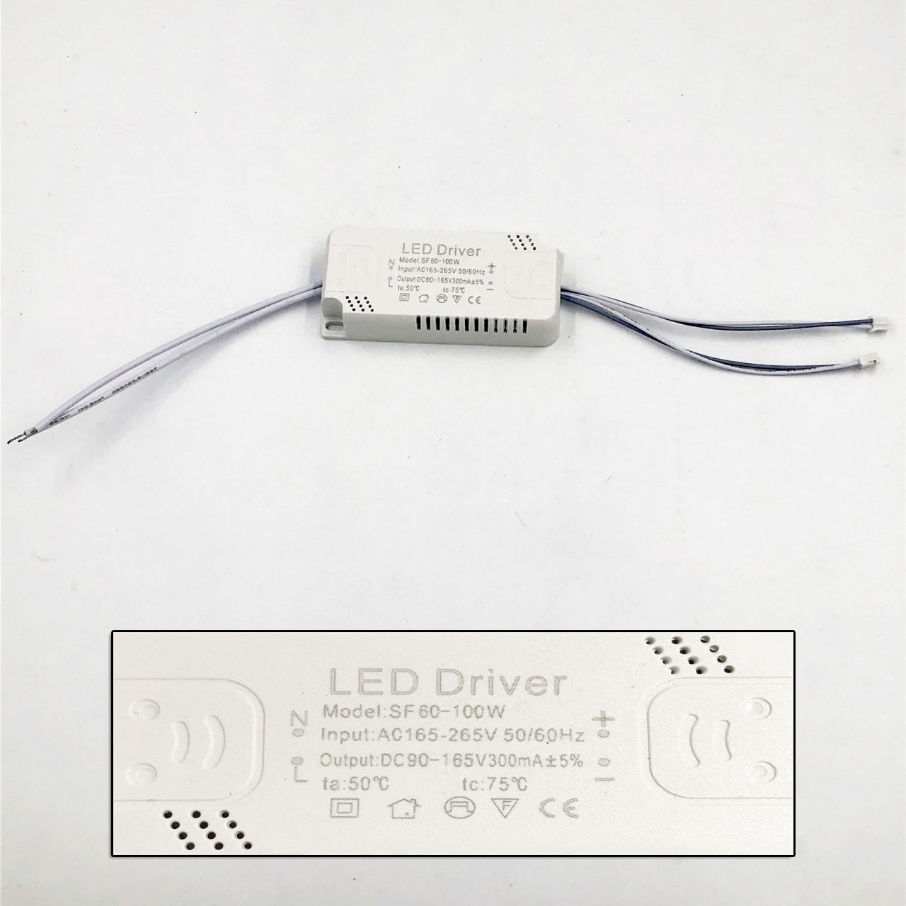 Controlador LED de 8-120 W, fuente de alimentación del controlador Led, transformador de iluminación no aislado, entrada de AC175-265V, adaptador de luminaria para lámpara led