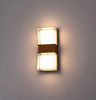 6W 12W LED moderna lámpara de pared impermeable para exteriores dormitorio interior sala de estar balcón luz de pared iluminación del hogar aplique de pared de aluminio