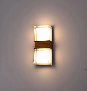 6W 12W LED moderna lámpara de pared impermeable para exteriores dormitorio interior sala de estar balcón luz de pared iluminación del hogar aplique de pared de aluminio