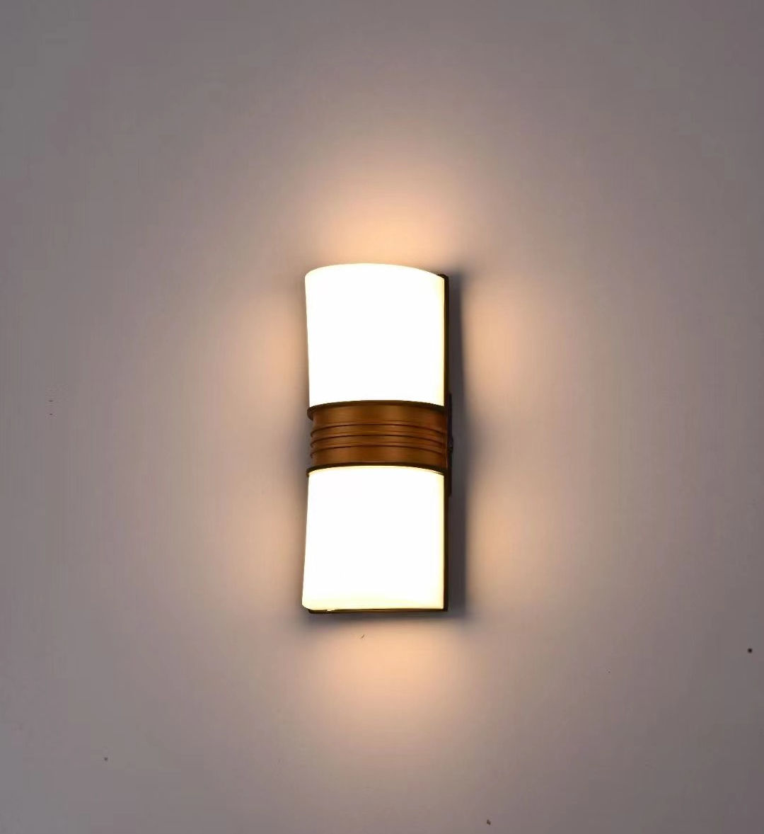 6W 12W LED moderna lámpara de pared impermeable para exteriores dormitorio interior sala de estar balcón luz de pared iluminación del hogar aplique de pared de aluminio