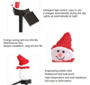 Luces LED solares navideñas para decoración de jardín, muñeco de nieve, luz impermeable, lámpara de poste para exteriores, paisaje de césped, iluminación Solar Led 2023