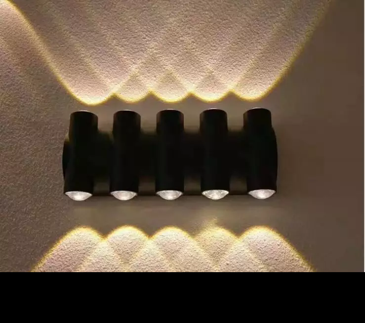 Lámpara de pared moderna IP65 Iluminación exterior Lámpara de pared LED impermeable para interiores Sala de estar Pasillo Parque Paisaje Jardín Luz