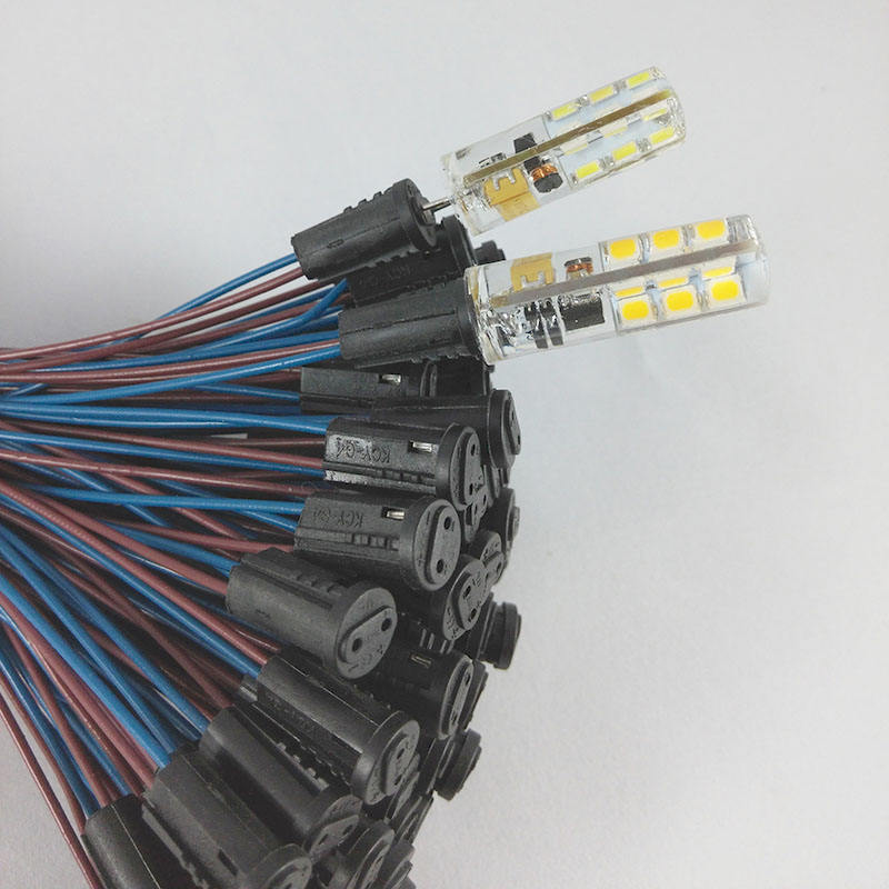 Portalámparas de ahorro de energía Led G4 de 50cm, enchufe de lámpara de cristal con toma de Cable, toma de pie de lámpara Base G4