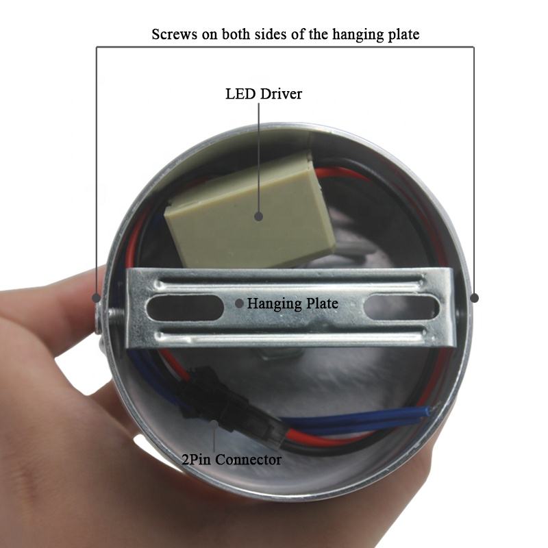 Lámpara de pared LED para interiores, decoración para sala de estar, luz de pared, accesorio de iluminación para el hogar, luz para escaleras, AC90-260V redondo de aluminio