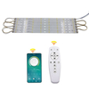 Lámpara de techo LED regulable de 24 W, luminosa, de tres colores, ajustable, 5730SMD, iluminación de fuente de luz, control infrarrojo, luz descendente para dormitorio