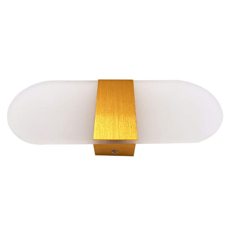 Precio de fábrica LED Luces de pared Acrílico interior moderno paso luz vanidad luces baño montaje en pared para la venta