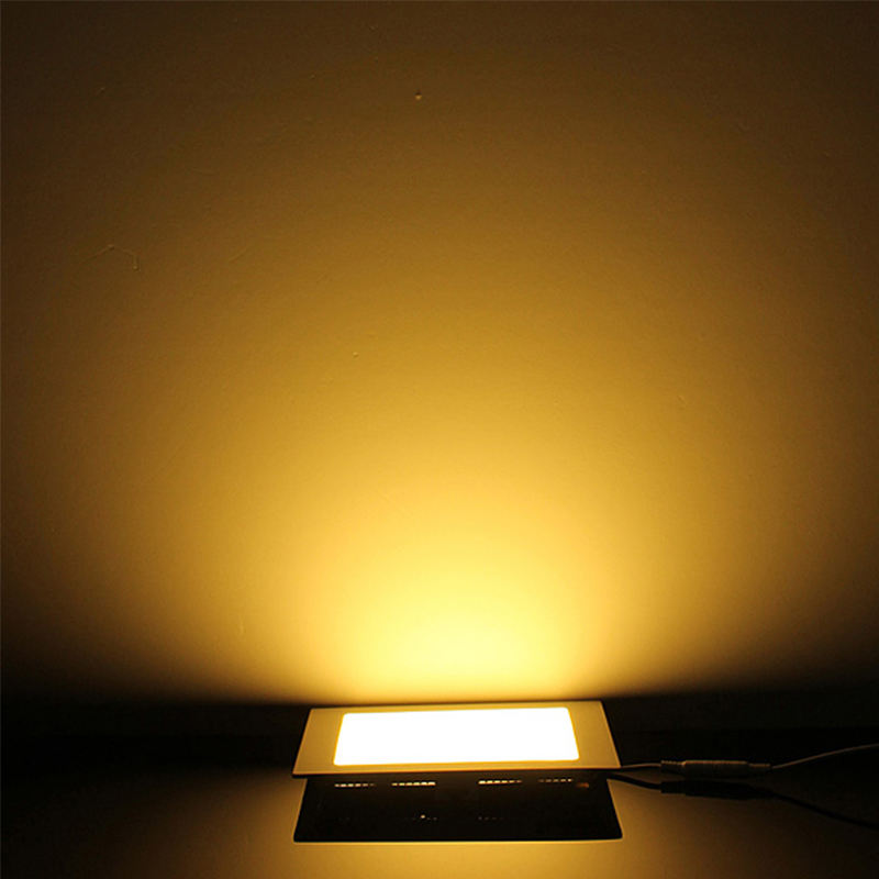 Panel LED cuadrado de potencia máxima regulable ultrafino, lámpara de techo, luz LED descendente de 3W/4W/6W/9W/12W/15W/18W/24W, blanco cálido/frío