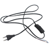 Enchufe de cable de la mejor calidad, interruptor negro 303 con enchufe EU US, los mejores accesorios de lámpara