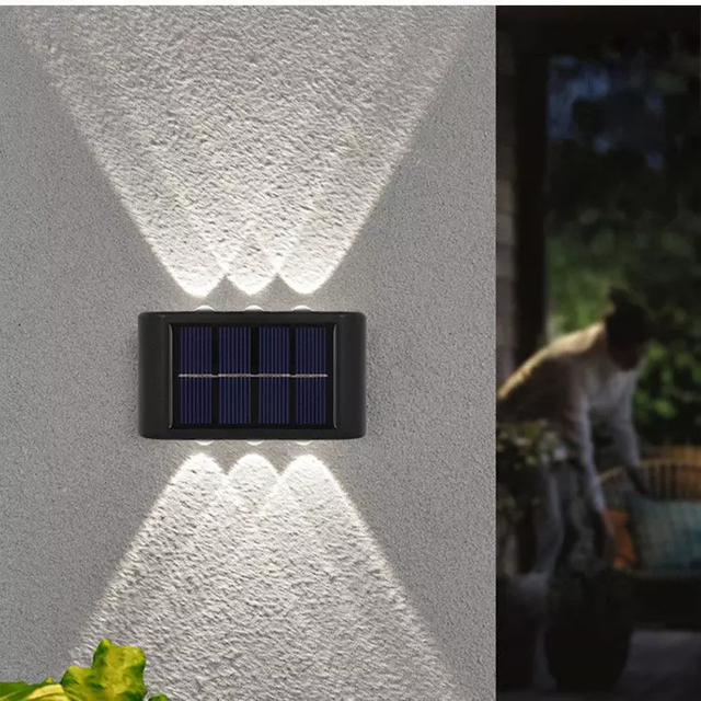 Farola Led luz Solar exterior impermeable balcón luces solares para patio calle paisaje jardín decoración lámpara al aire libre