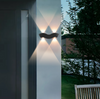 4W Hagood New Beard Lámpara de pared Impermeable IP65 Iluminación exterior Arriba y abajo Moderna luz de pared Led